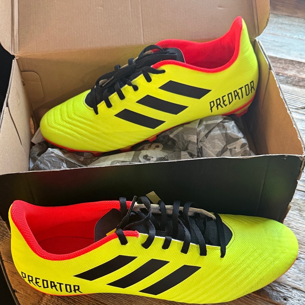 Adidas Predator Neon Yellow Soccer Shoes
